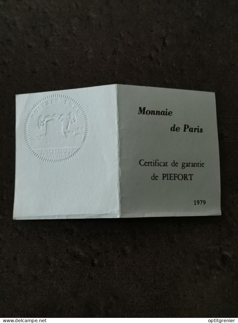 COFFRET PIEFORT ARGENT 50 FRANCS HERCULE 1979 N°1606/2250  / SILVER FRANCE