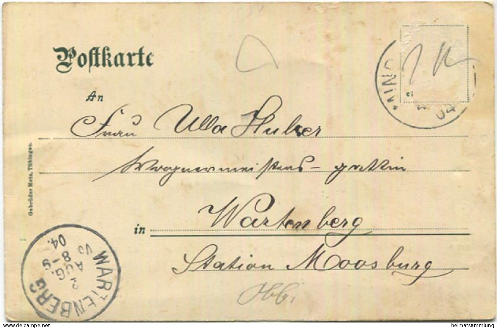 Mindelheim - Mindelburg - Verlag Gebr. Metz Tübingen Und Ad. Hundegger Papierhandlung - Mindelheim