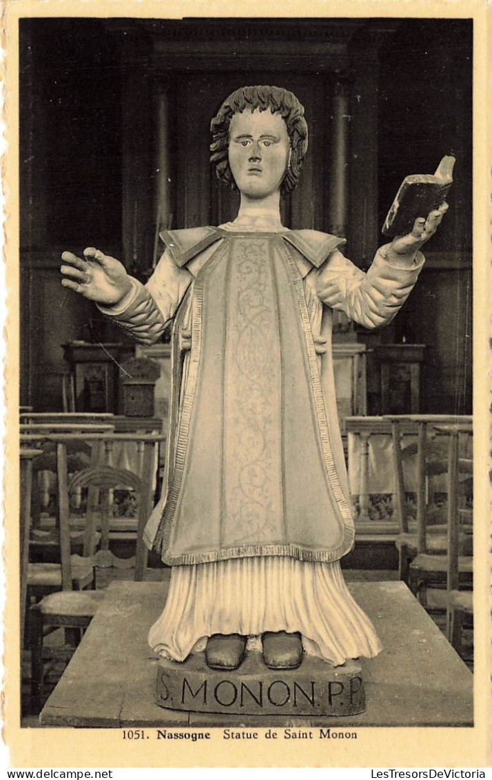 BELGIQUE - Nassogne - Statue De Monon - Carte Postale Ancienne - Nassogne