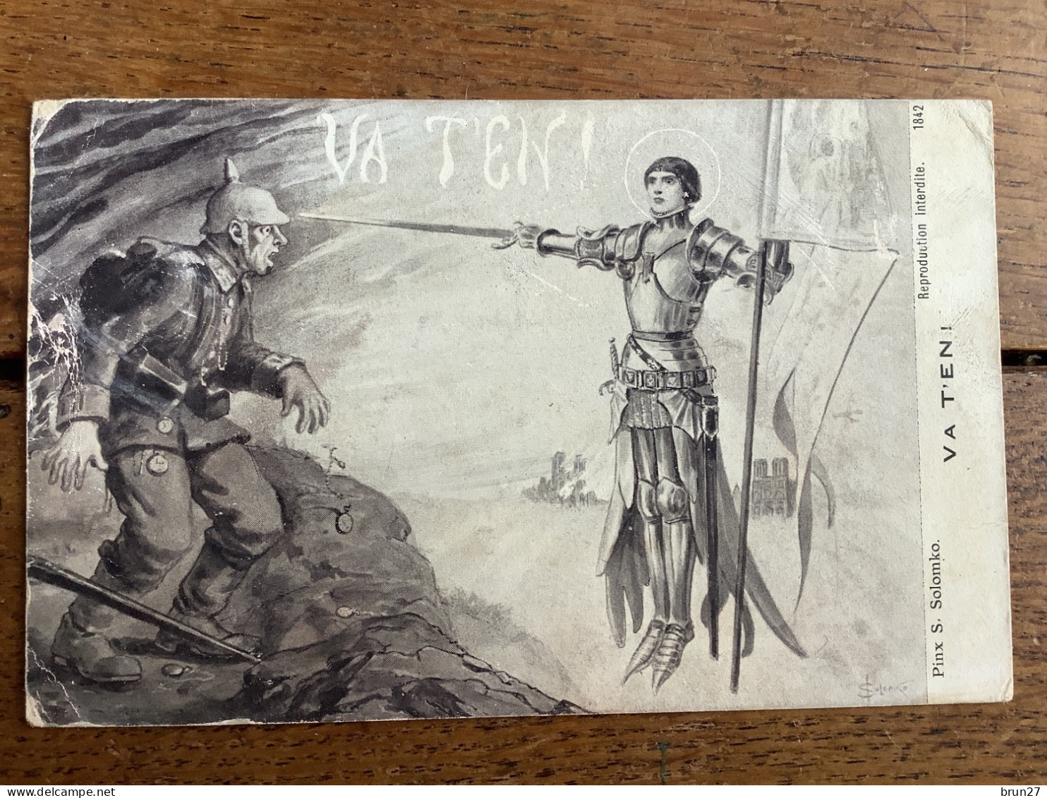 Solomko S., Guerre Européenne 1914, Va T’en , Jeanne D’Arc, Allemand - Solomko, S.