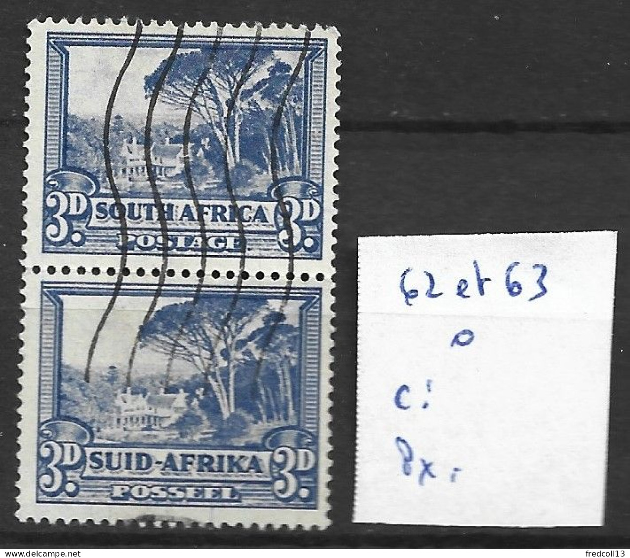 AFRIQUE DU SUD 62-63 OblitéréS Côte 0.60 € - Used Stamps