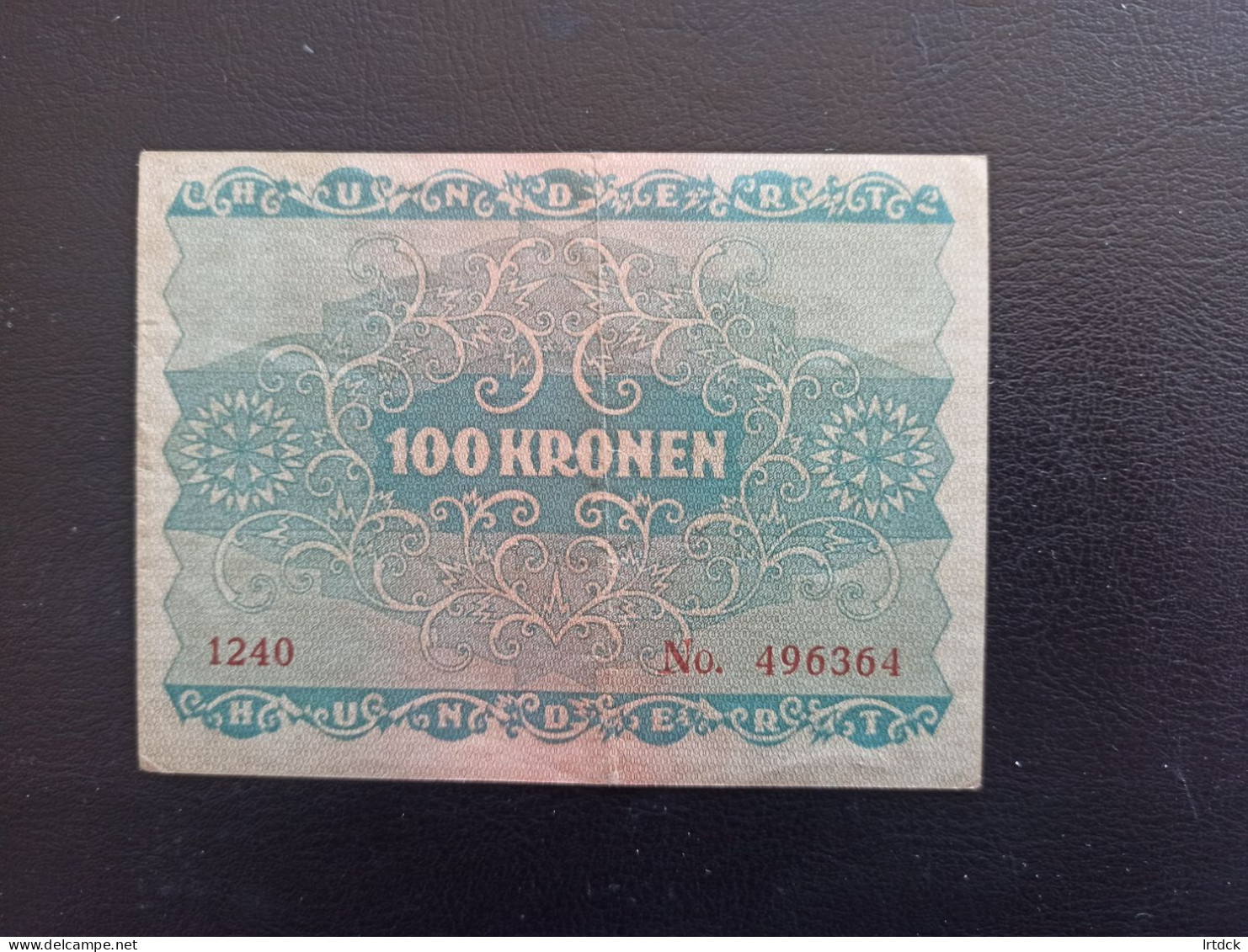 Billet Autriche 100 Kronen 1922 - Oesterreich