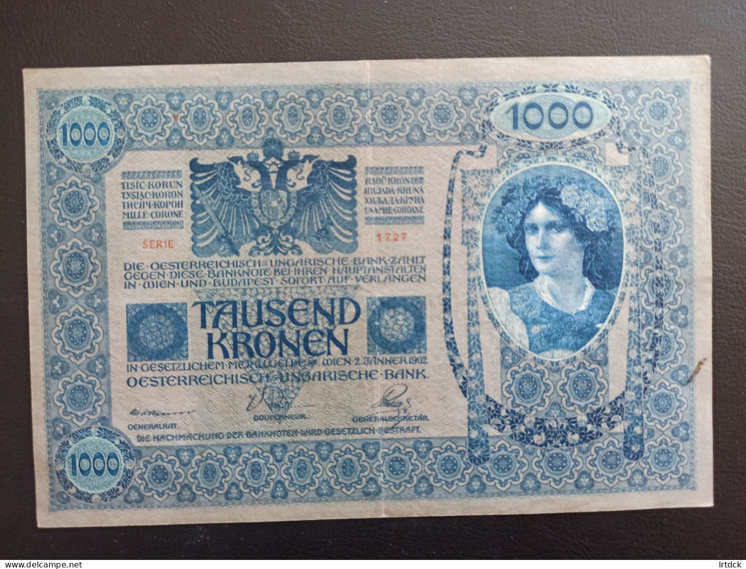 Billet Autriche 1000 Kronen 1902 - Oesterreich