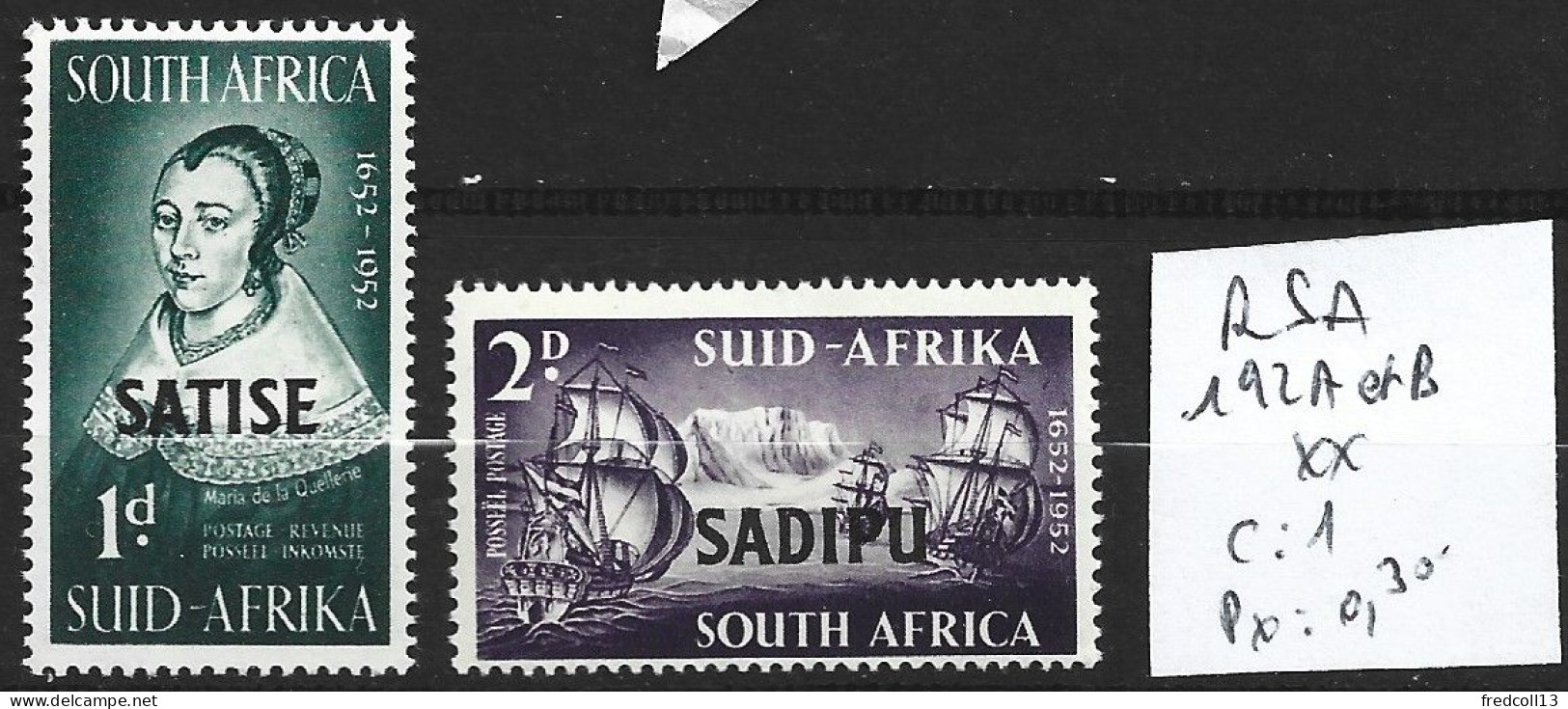 AFRIQUE DU SUD 192 A Et B ** Côte 1 € - Unused Stamps
