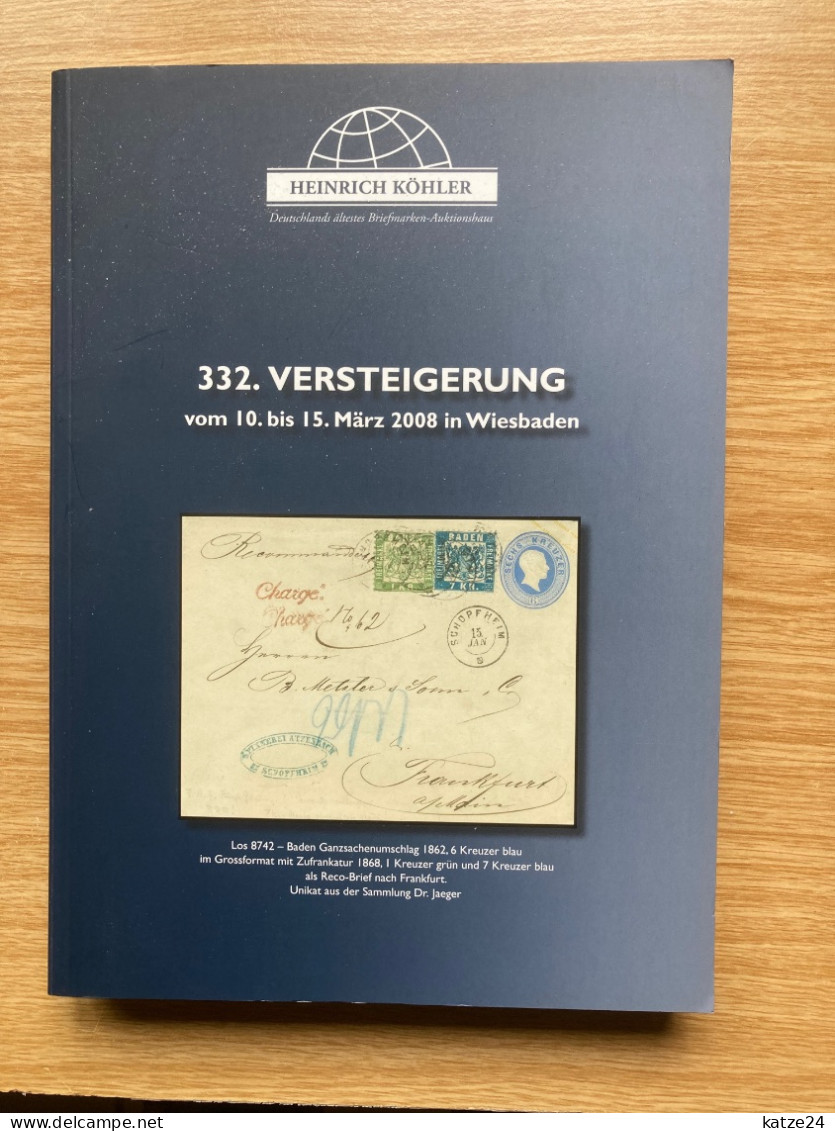 Köhler Auktionskataloge, Jahrgang 2008. - Kataloge