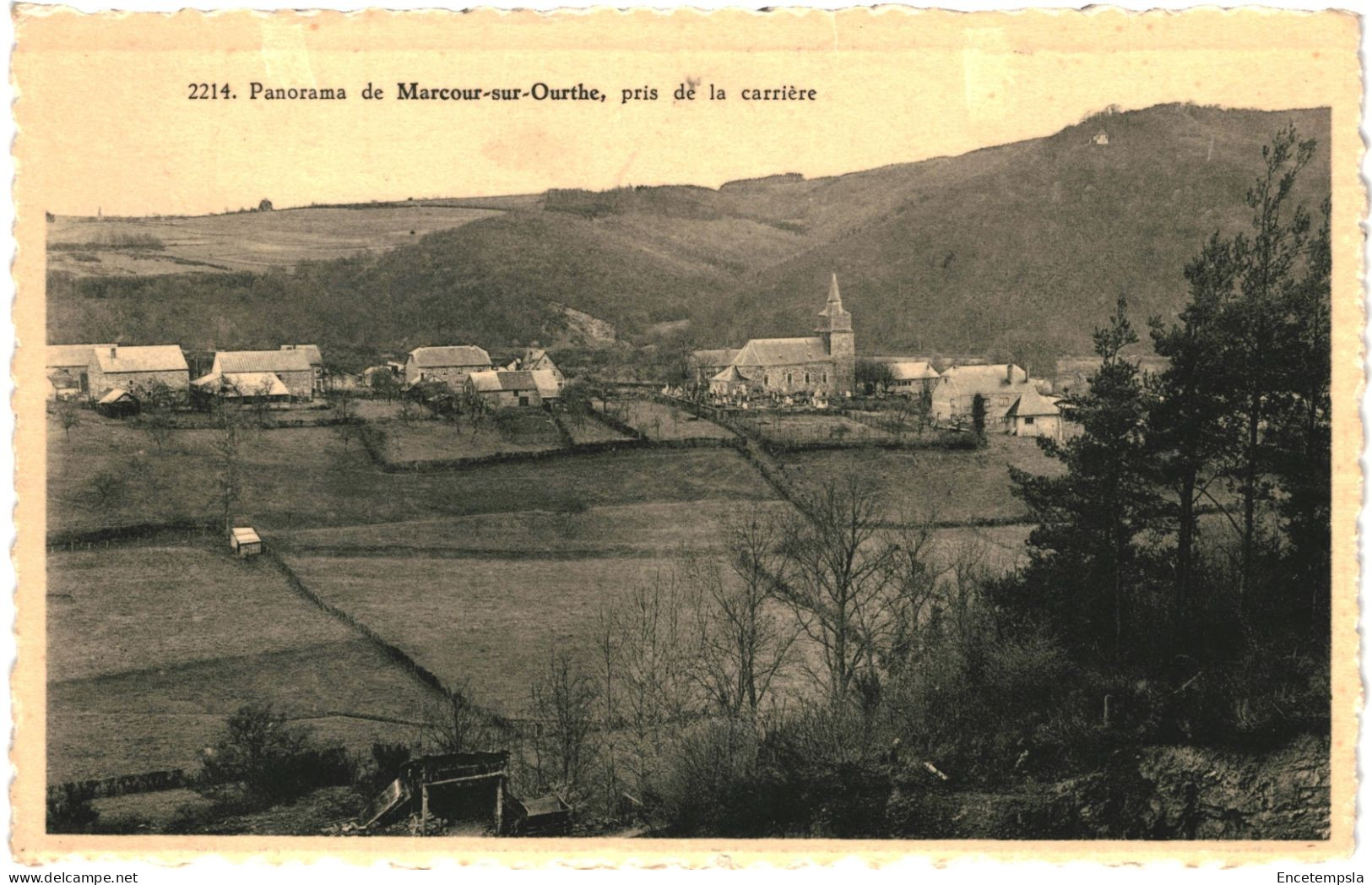 CPA Carte Postale   Belgique Marcour Sur Ourthe Panorama Pris De La Carrière 1953 VM73589 - Rendeux