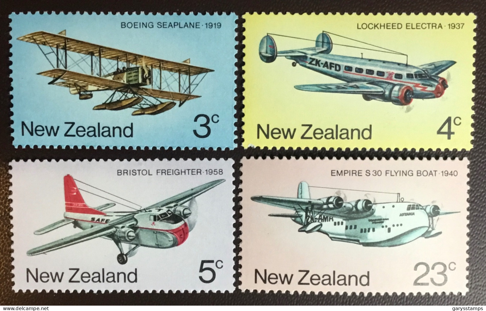 New Zealand 1974 Airplanes Aircraft MNH - Neufs