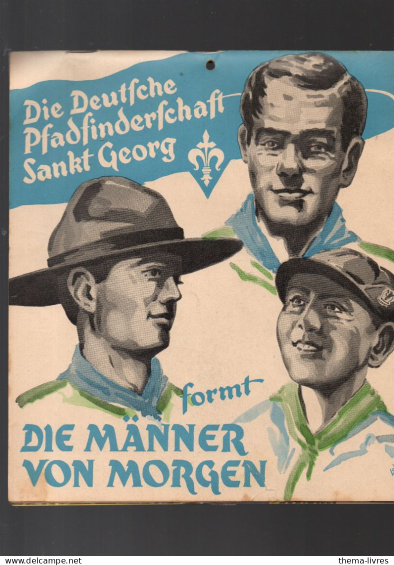 (scoutisme) Calendrier 1954 Deutsche Peadfinderschaft Sank Georg  (CAT6534) - Grand Format : 1941-60