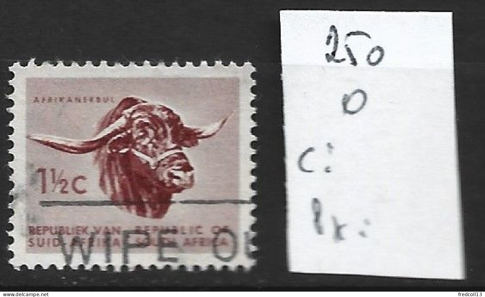 AFRIQUE DU SUD 250 Oblitéré Côte 0.15 € - Oblitérés