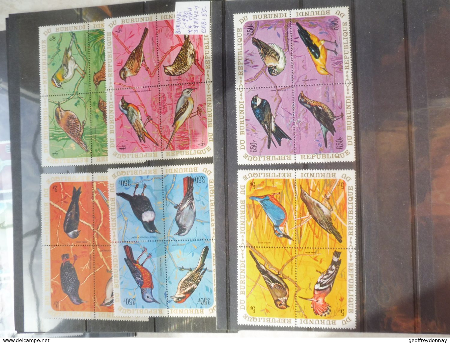 Burundi 398/421 Mnh Neuf ** ( 1970 ) Oiseaux Vogels Birds Perfect Parfait Etat - Nuovi