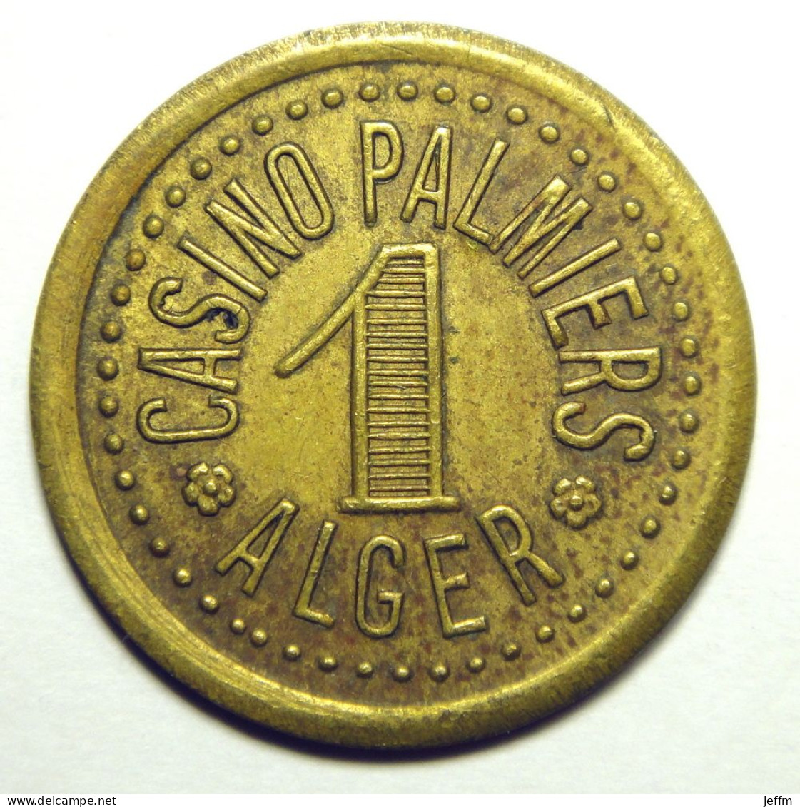 Colonies - ALGER - Casino Palmiers 1 Franc - Casino