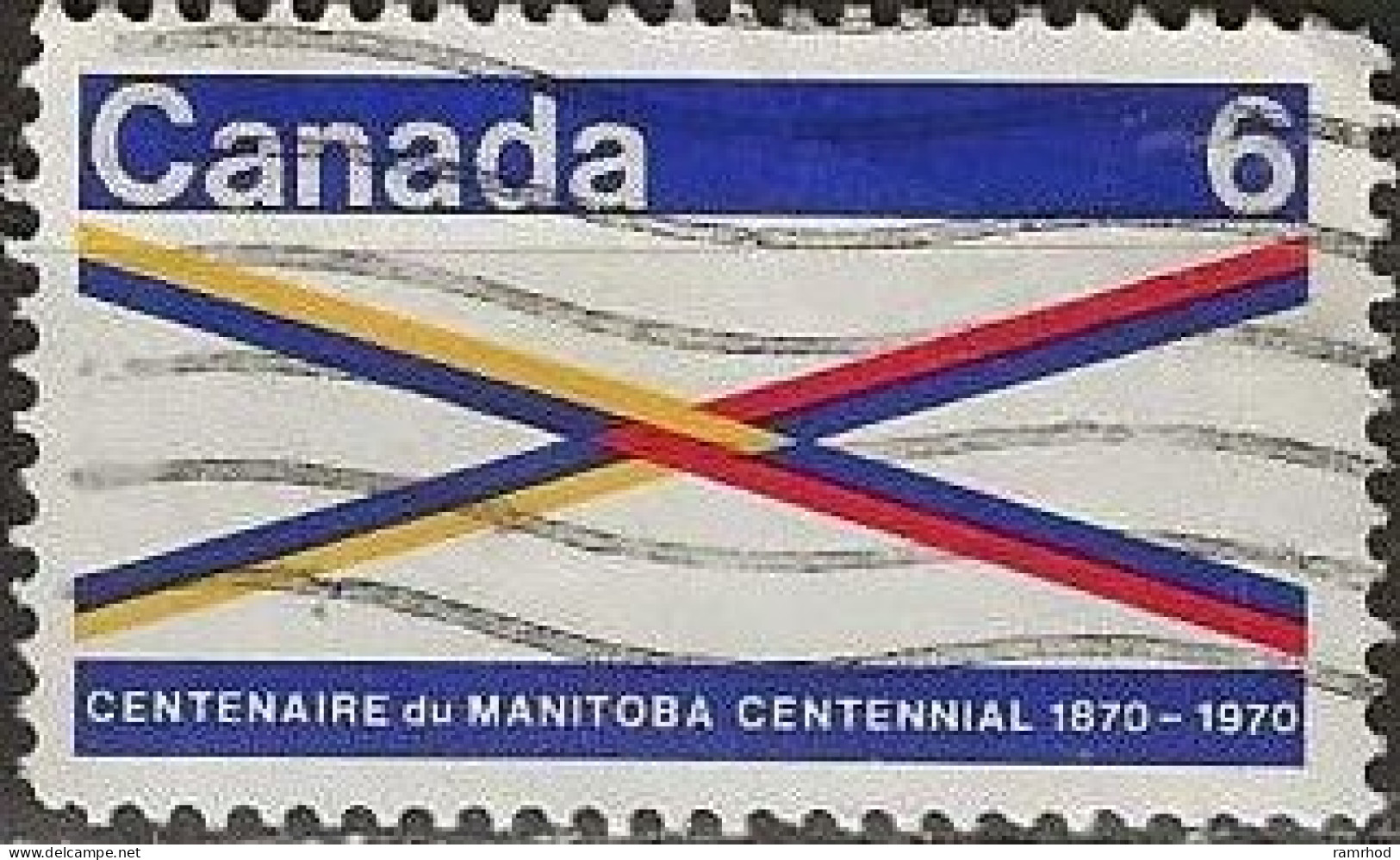 CANADA 1970 Centenary Of Manitoba - 6c - Symbolic Cross-roads FU - Oblitérés