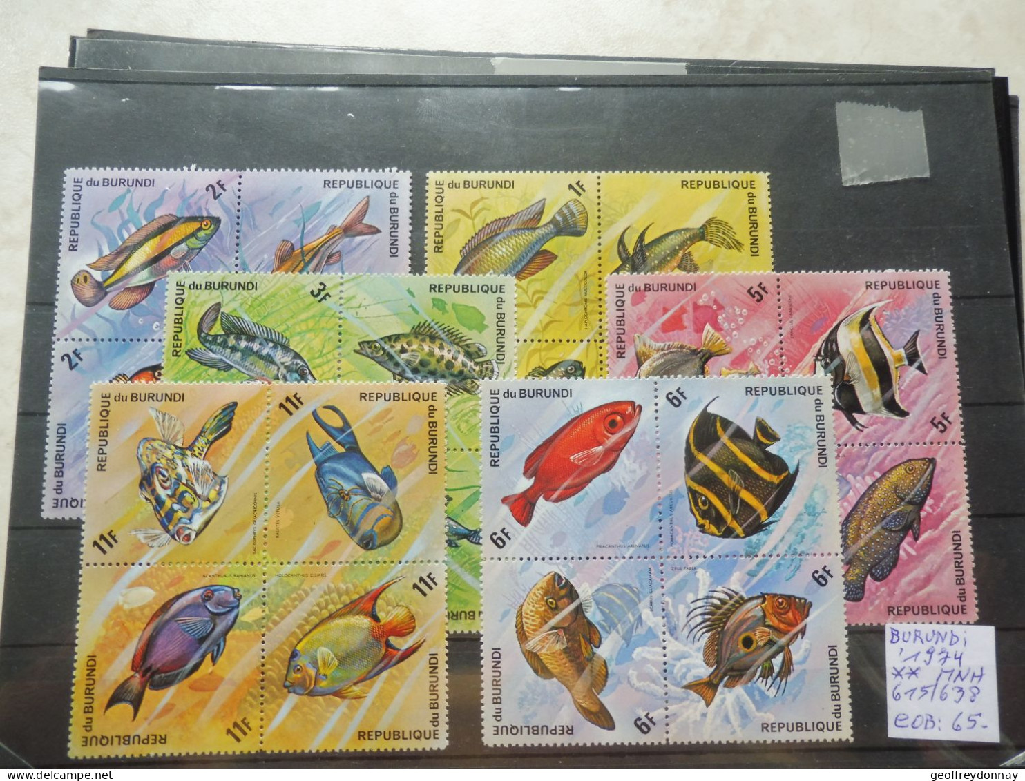 Burundi 615/638 Dentelé Getand  Mnh Neuf ** ( 1974 ) Perfect Parfait Poissons Vissen Fish - Unused Stamps