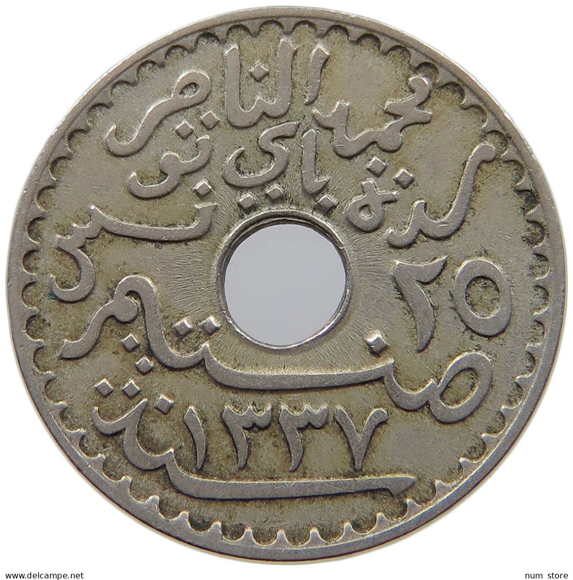 TUNISIA 25 CENTIMES 1919  #a089 0489 - Tunisie