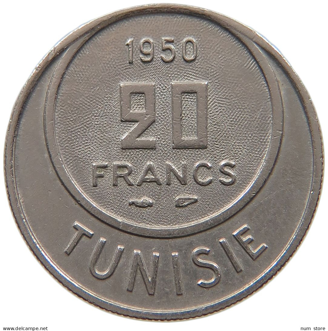 TUNISIA 20 FRANCS 1950  #a080 0037 - Tunisie