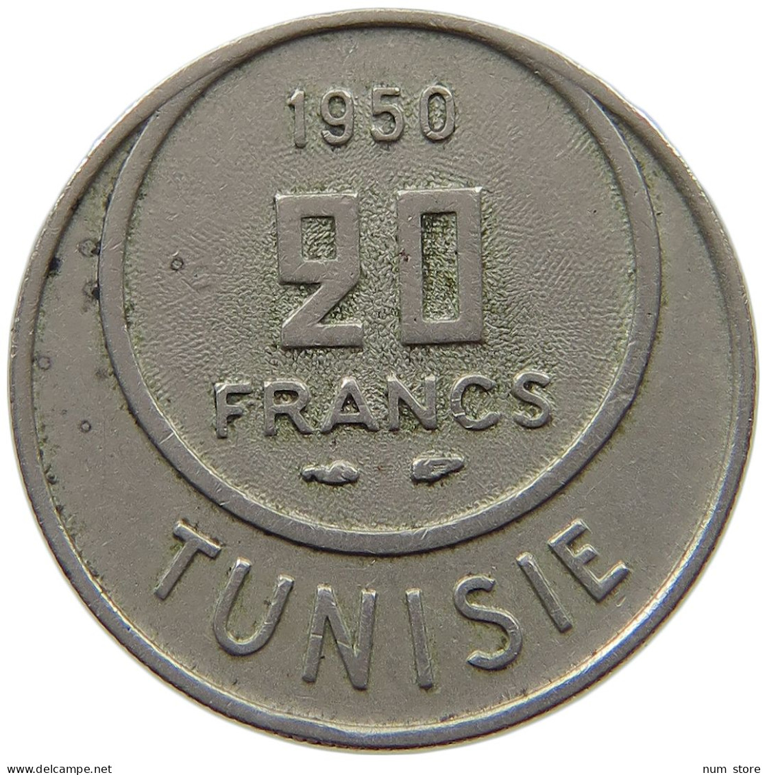 TUNISIA 20 FRANCS 1950  #a089 0707 - Tunisie