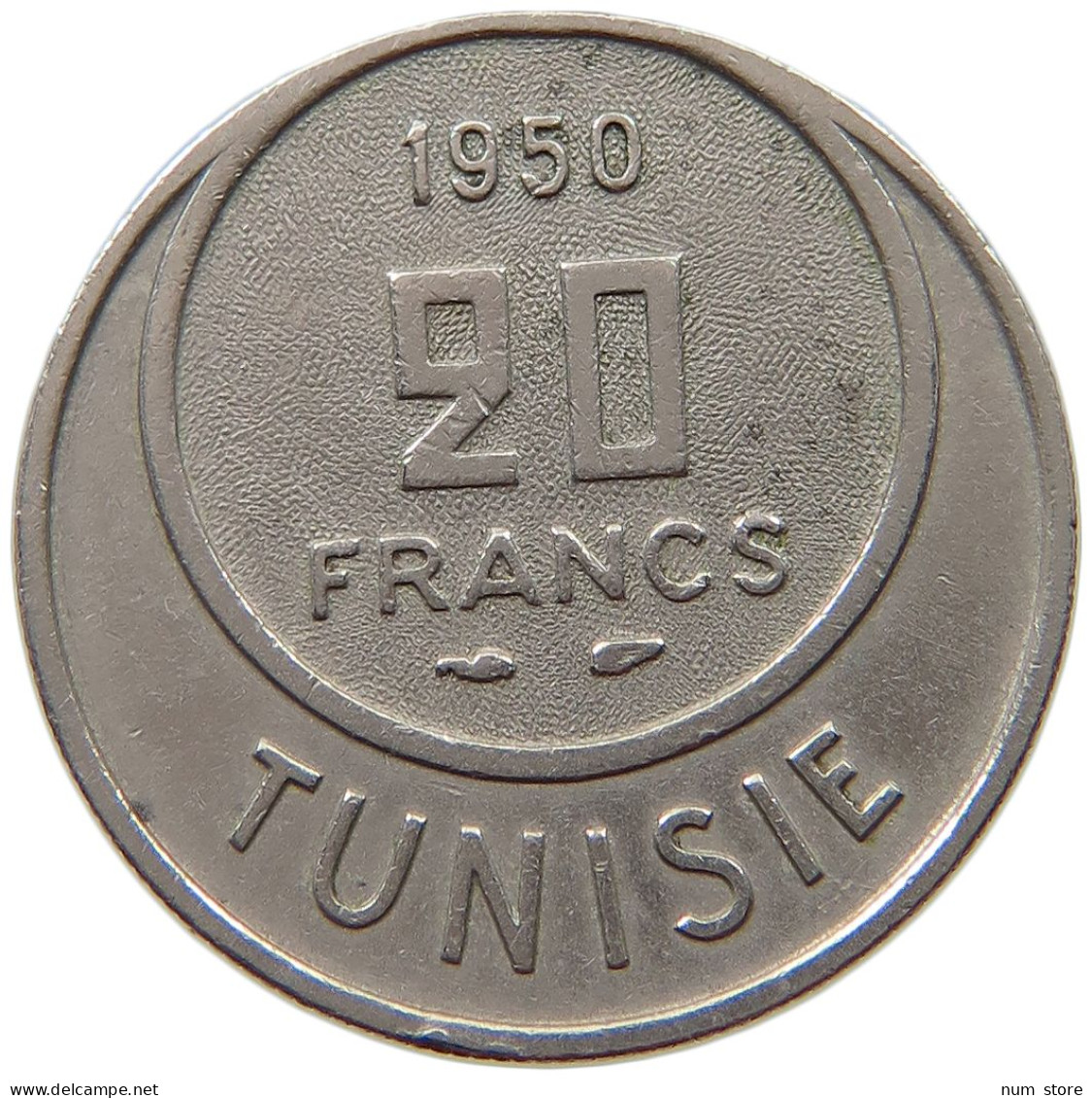 TUNISIA 20 FRANCS 1950  #a018 0099 - Tunisie