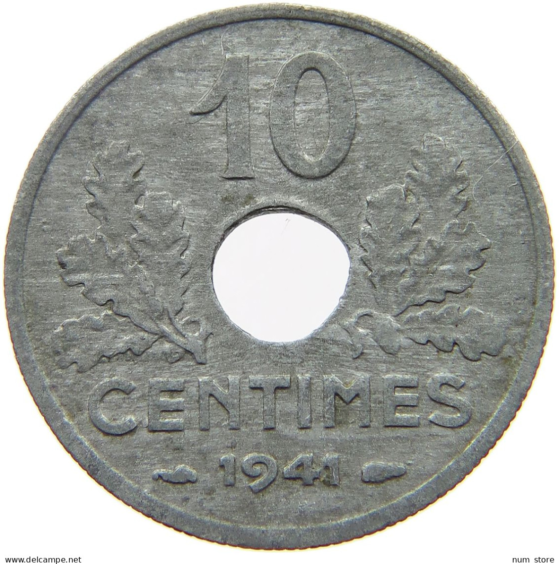 TUNISIA 10 CENTIMES 1941  #a092 0165 - Tunisie
