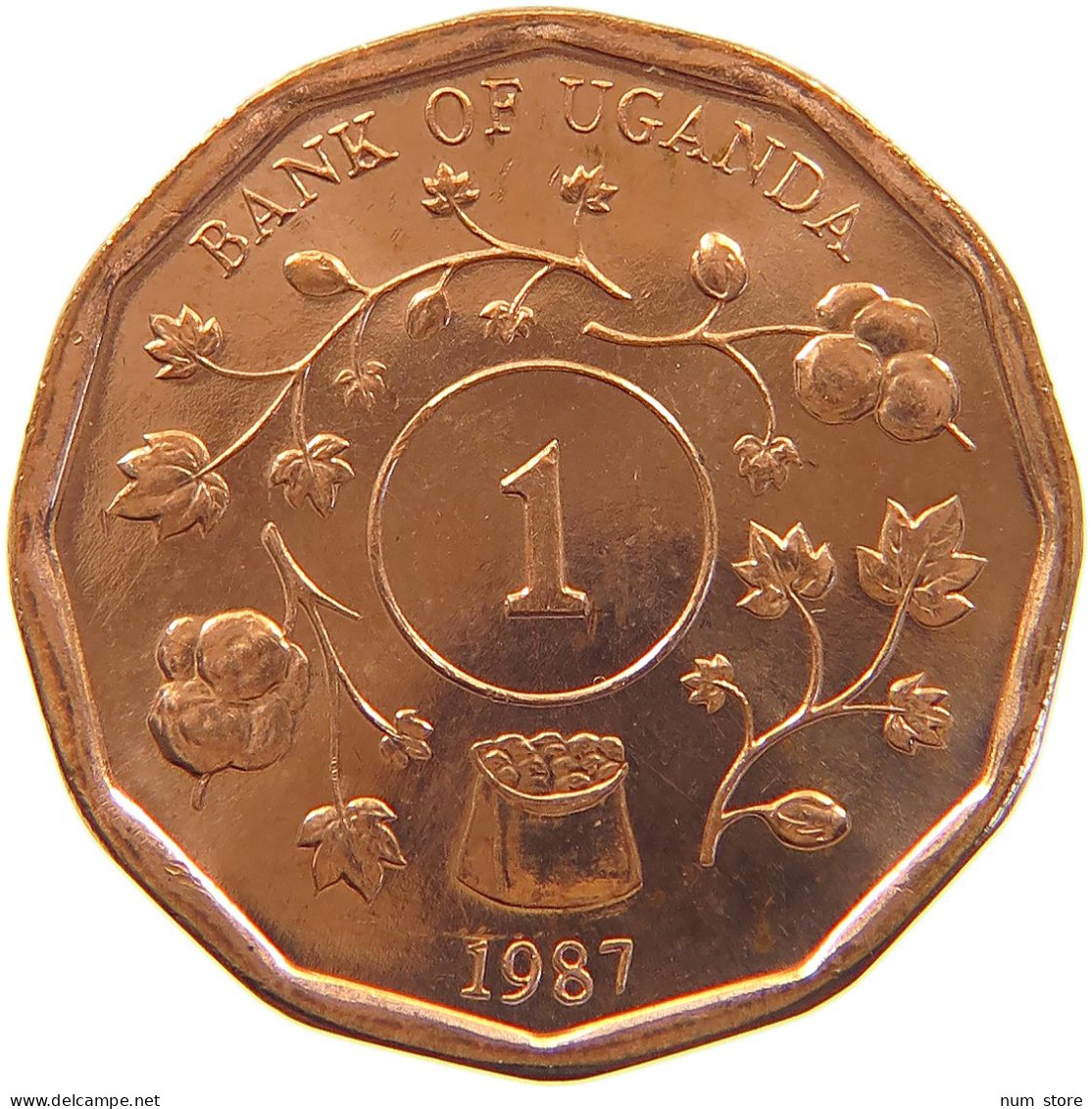 UGANDA SHILLING 1987  #c040 0275 - Uganda