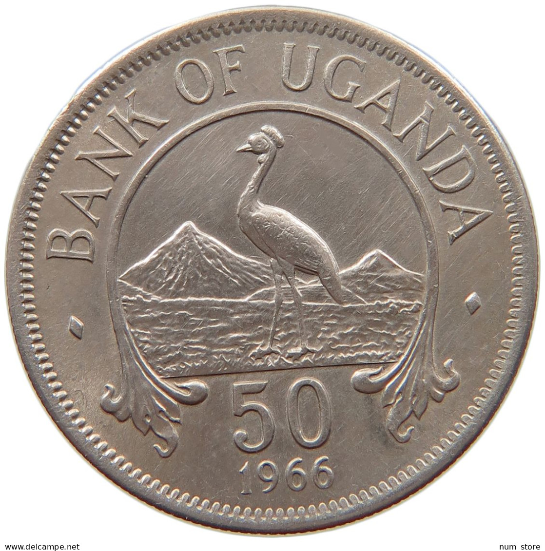 UGANDA 50 CENTS 1966  #c063 0421 - Oeganda