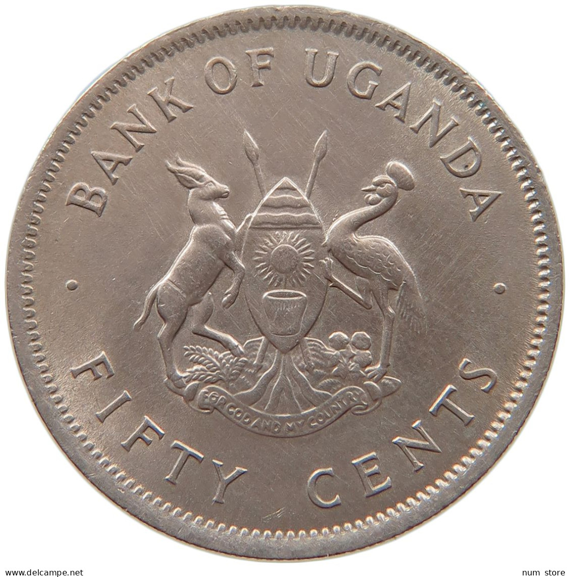 UGANDA 50 CENTS 1966  #c063 0421 - Oeganda