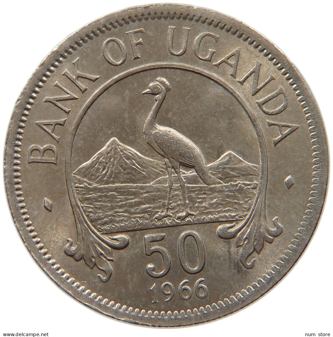 UGANDA 50 CENTS 1966  #s028 0139 - Oeganda