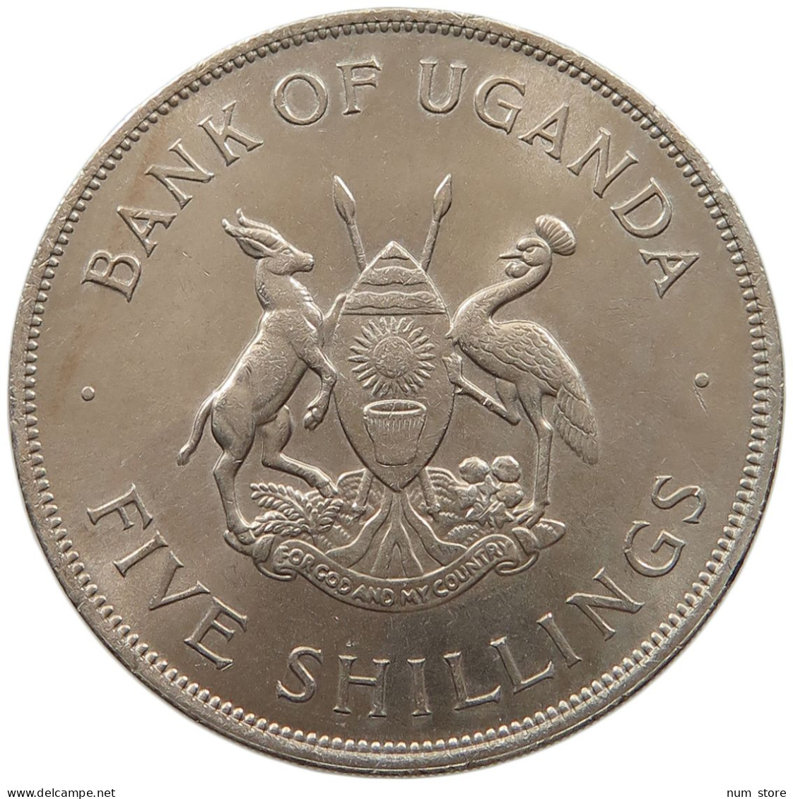 UGANDA 5 SHILLINGS 1968  #alb059 0081 - Ouganda