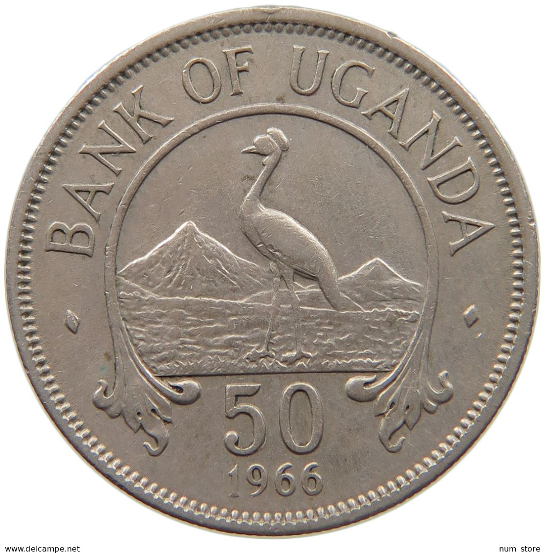 UGANDA 50 CENTS 1966  #c017 0433 - Uganda