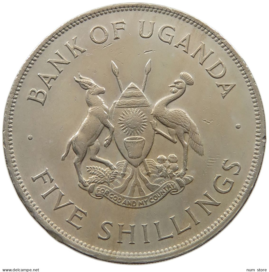 UGANDA 5 SHILLINGS 1968  #c018 0371 - Ouganda