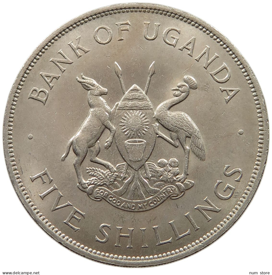 UGANDA 5 SHILLINGS 1968  #tm7 0411 - Ouganda