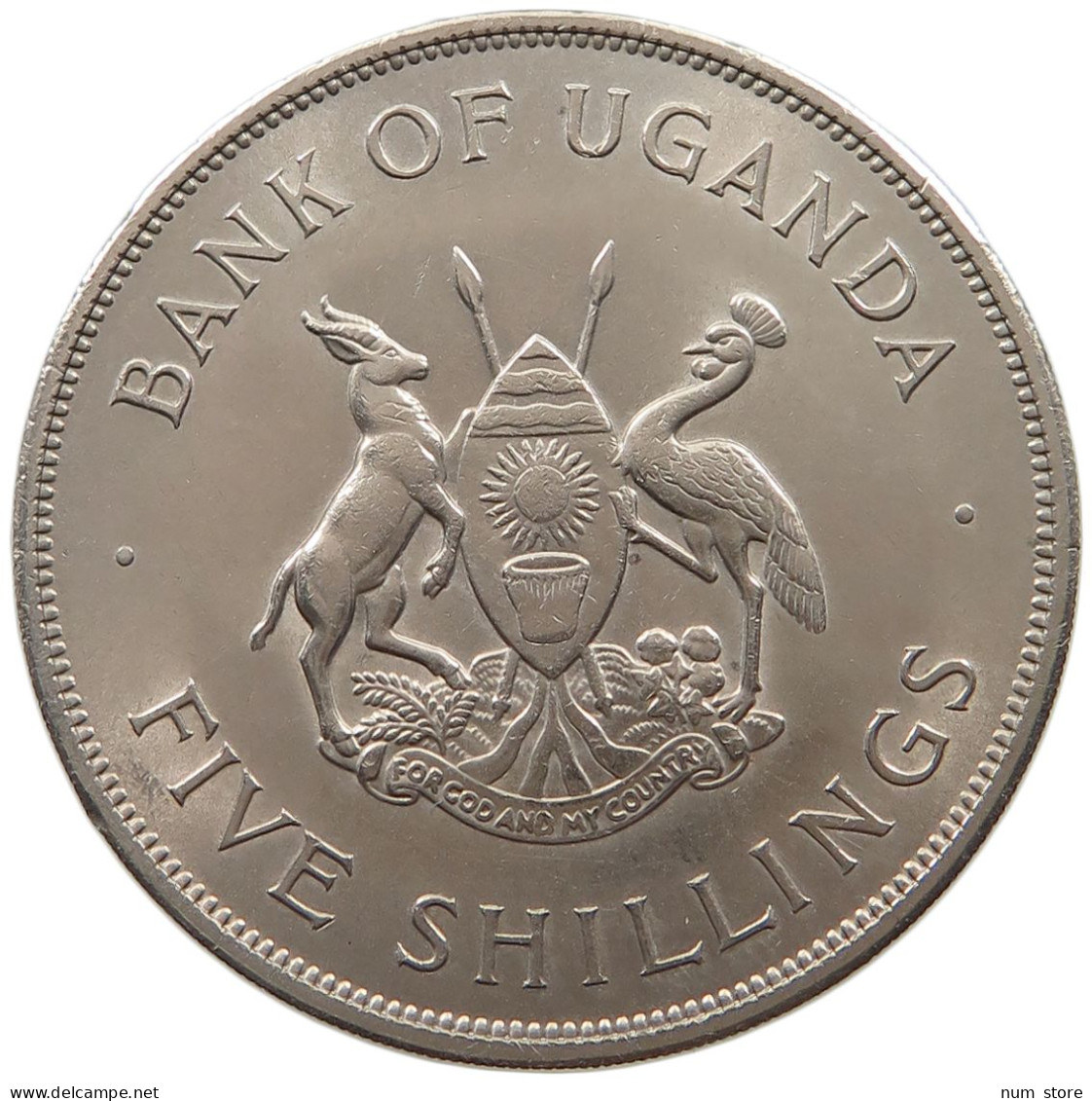 UGANDA 5 SHILLINGS 1968  #alb062 0057 - Oeganda