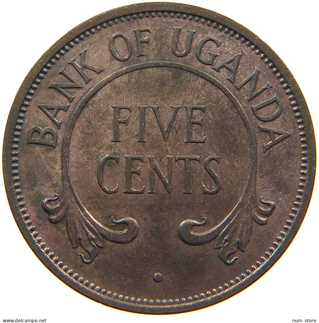 UGANDA 5 CENTS 1966  #c022 0447 - Ouganda