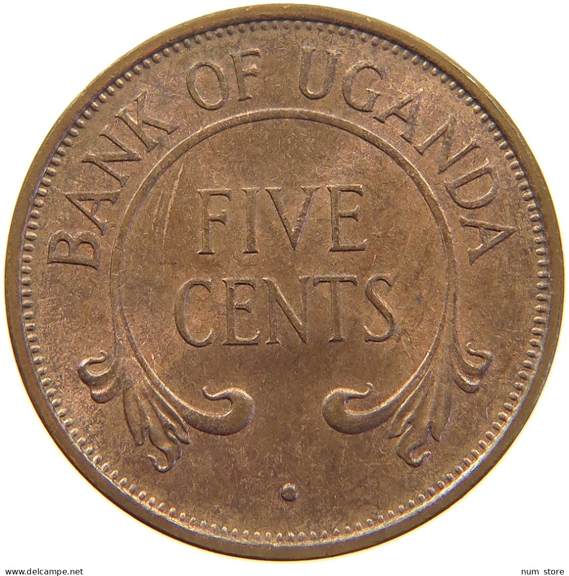 UGANDA 5 CENTS 1966  #c016 0493 - Ouganda