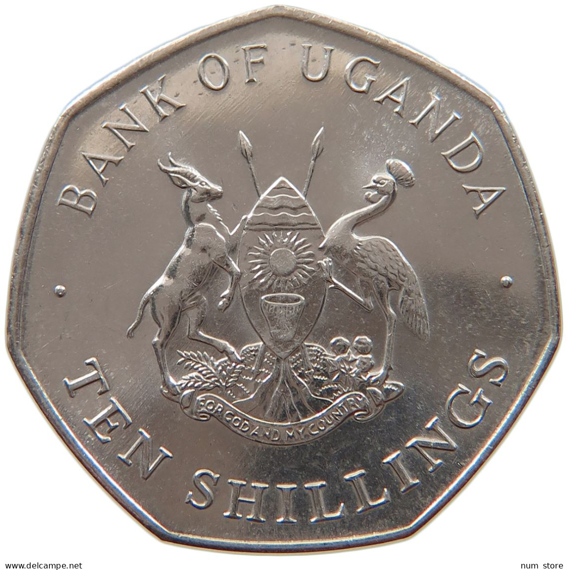 UGANDA 10 SHILLINGS 1987  #s027 0093 - Oeganda