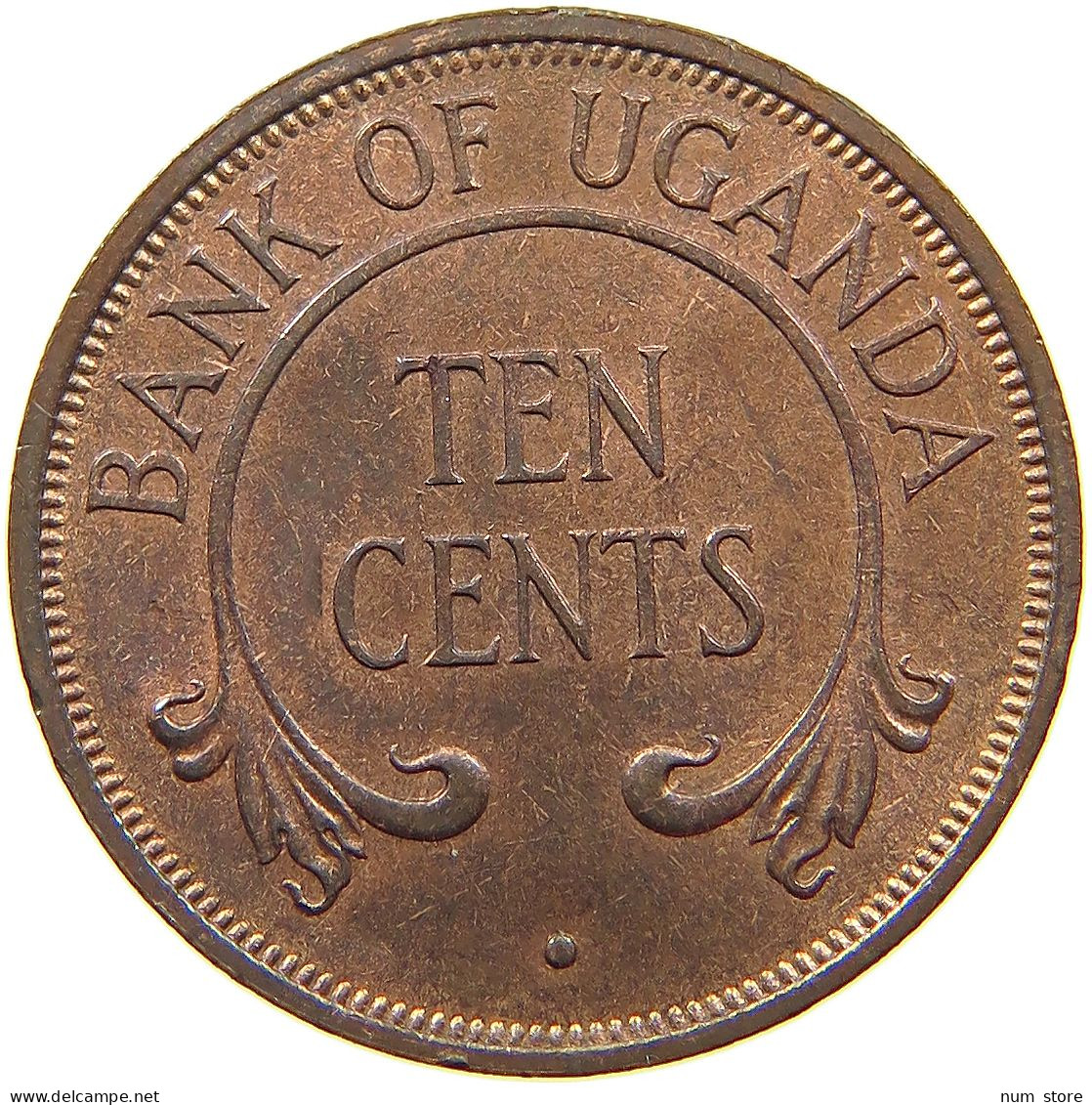 UGANDA 10 CENTS 1968  #s062 0125 - Ouganda