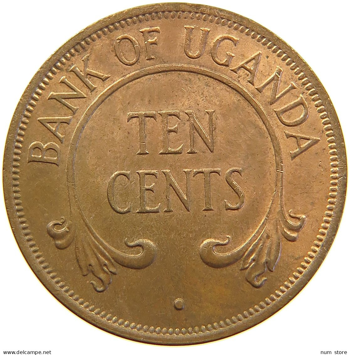 UGANDA 10 CENTS 1966  #s013 0035 - Uganda