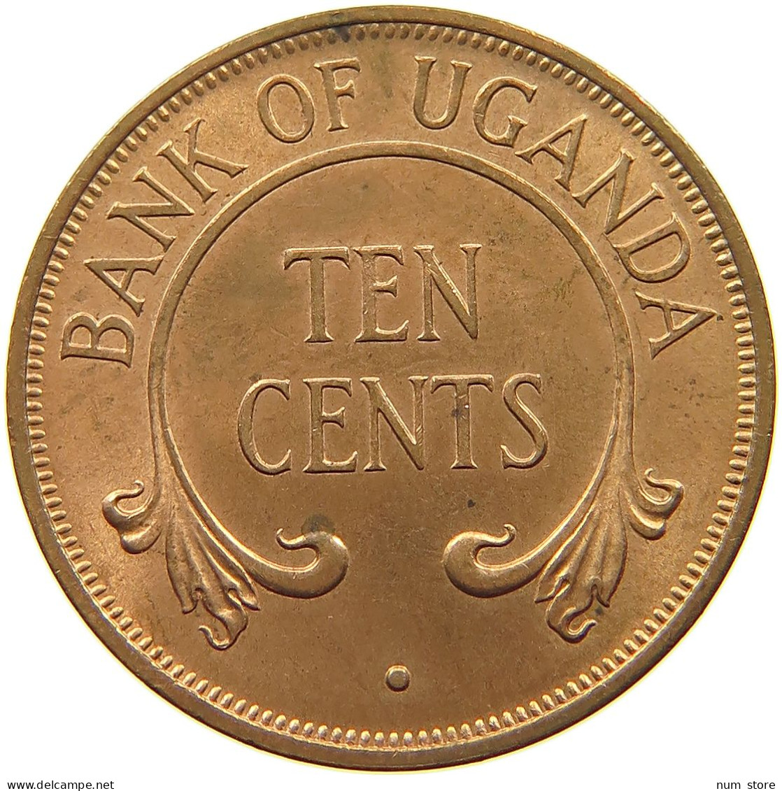 UGANDA 10 CENTS 1966  #a095 0361 - Uganda