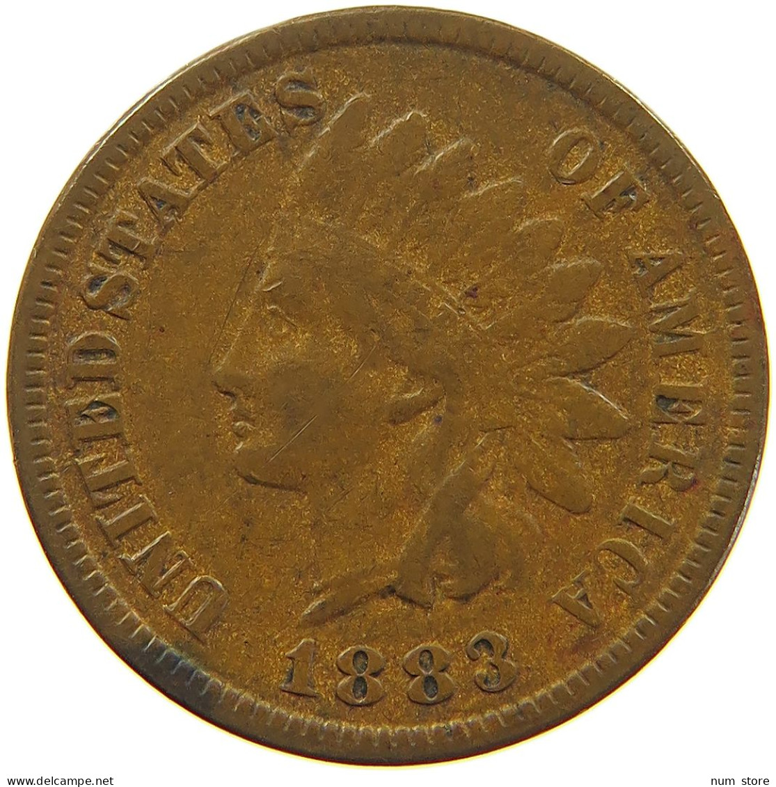 UNITED STATES OF AMERICA CENT 1883 INDIAN HEAD #s019 0189 - 1859-1909: Indian Head