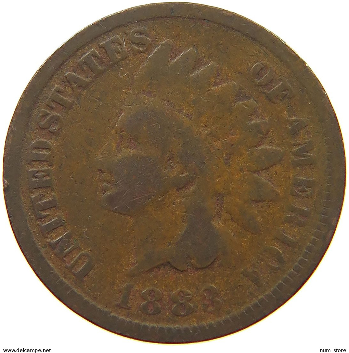 UNITED STATES OF AMERICA CENT 1883 INDIAN HEAD #s063 0479 - 1859-1909: Indian Head