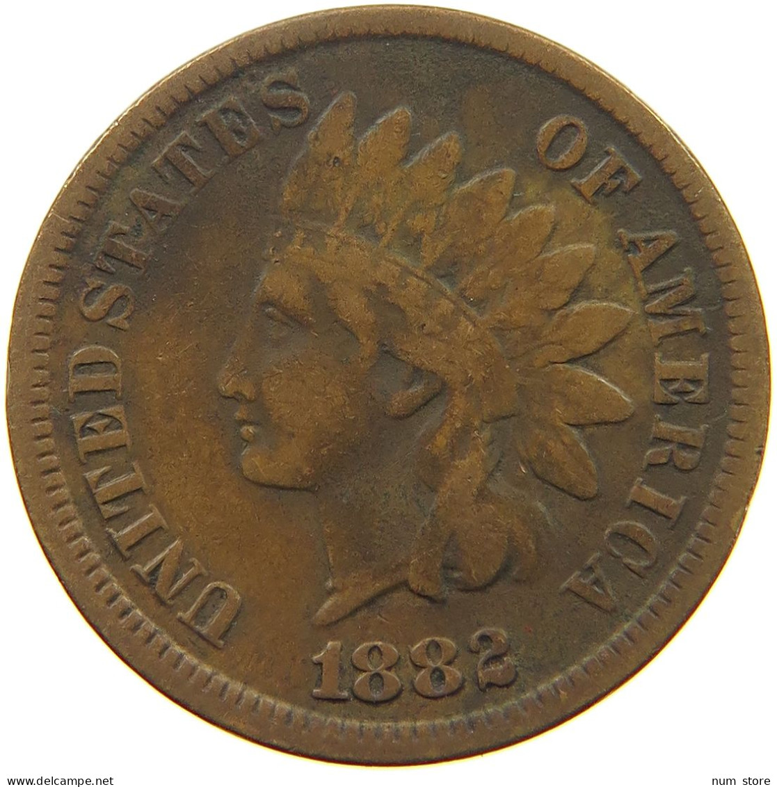 UNITED STATES OF AMERICA CENT 1882 INDIAN HEAD #t140 0605 - 1859-1909: Indian Head