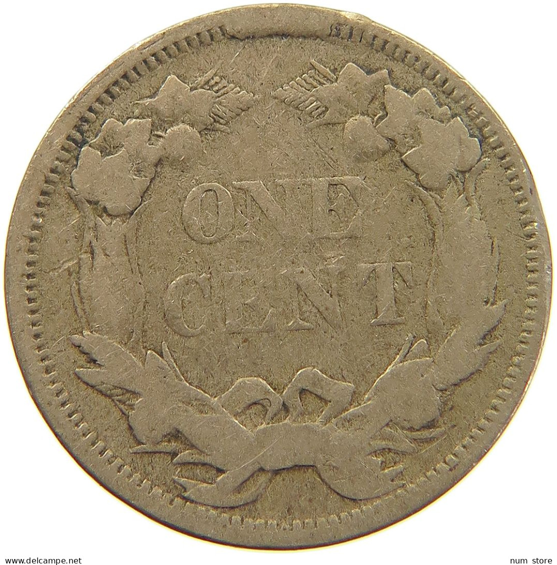 UNITED STATES OF AMERICA CENT 1858 FLYING EAGLE #t001 0169 - 1856-1858: Flying Eagle