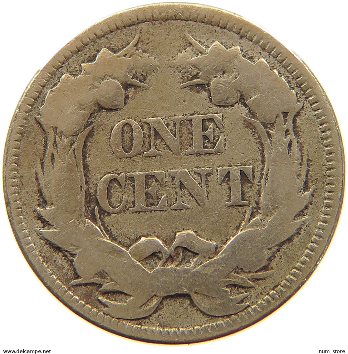 UNITED STATES OF AMERICA CENT 1857 FLYING EAGLE #a014 0015 - 1856-1858: Flying Eagle
