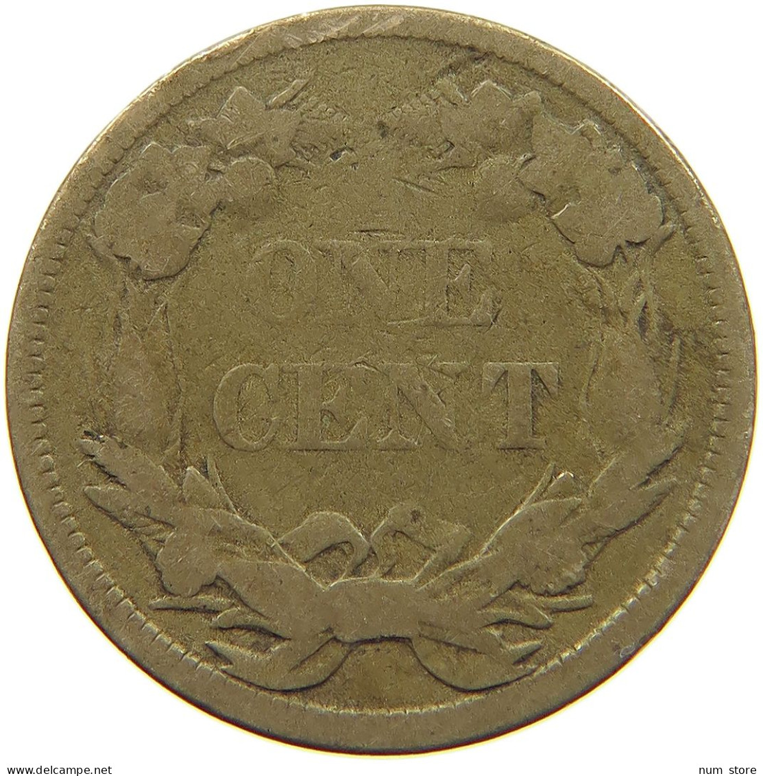 UNITED STATES OF AMERICA CENT 1858 FLYING EAGLE #c007 0181 - 1856-1858: Flying Eagle (Aigle Volant)