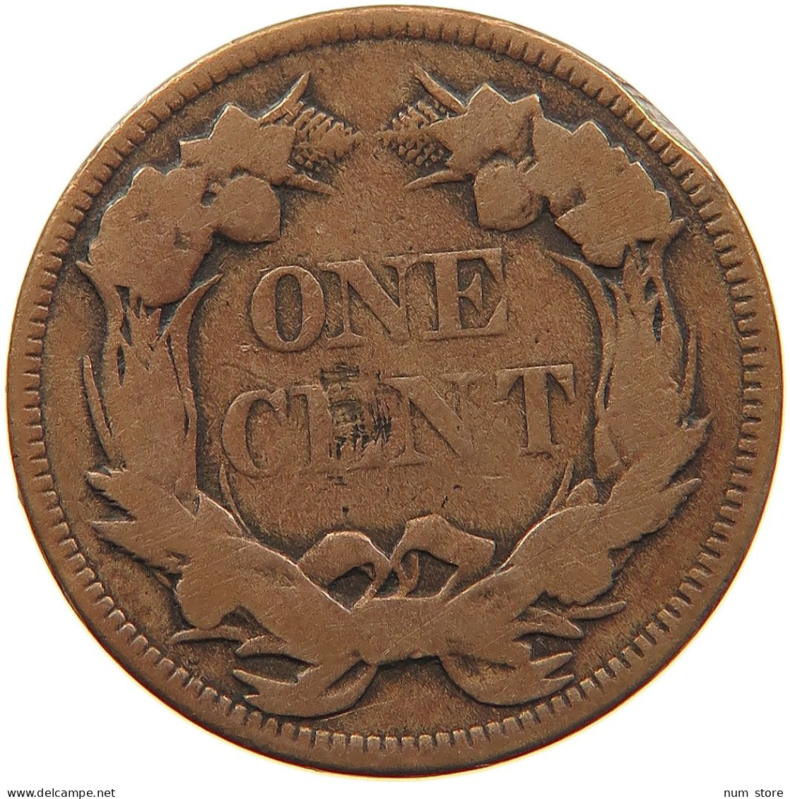 UNITED STATES OF AMERICA CENT 1857 FLYING EAGLE #t143 0423 - 1856-1858: Flying Eagle (Aigle Volant)