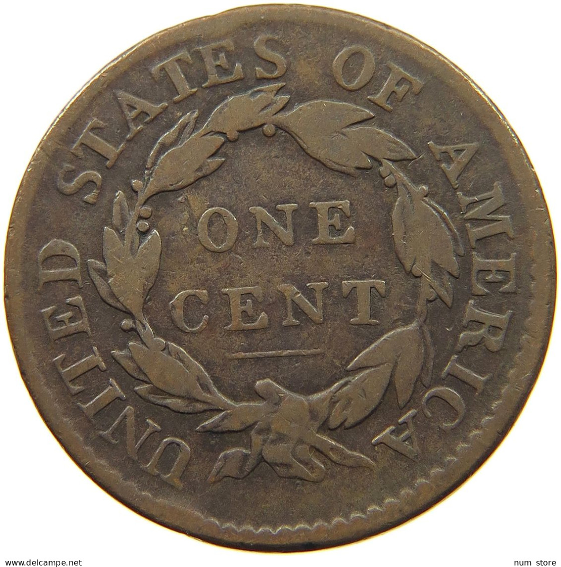 UNITED STATES OF AMERICA CENT 1819 Coronet Head #t109 0085 - 1816-1839: Coronet Head