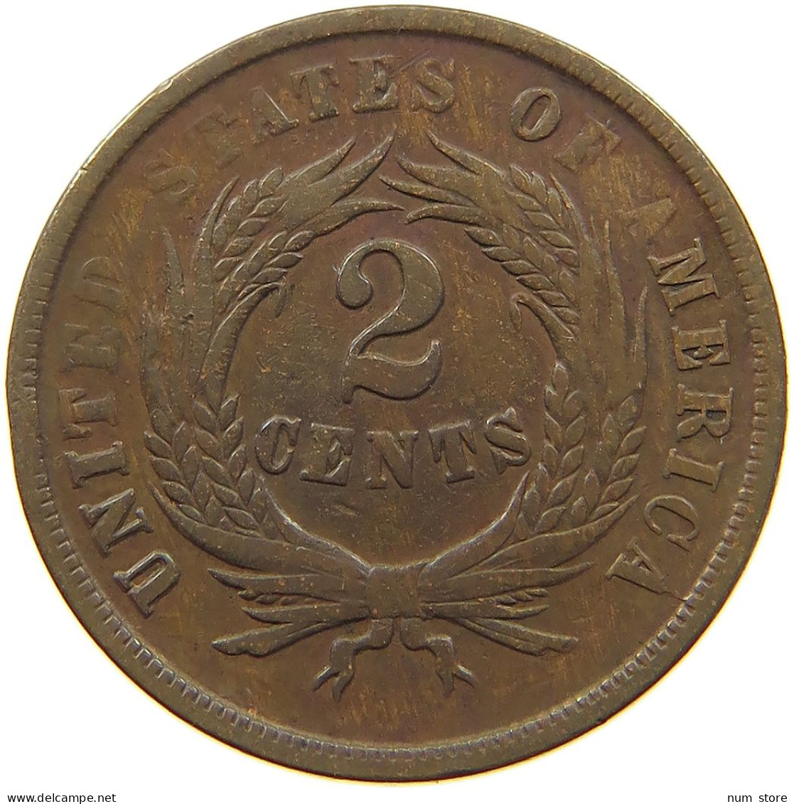 UNITED STATES OF AMERICA 2 CENTS 1864  #a011 0643 - 2, 3 & 20 Cents