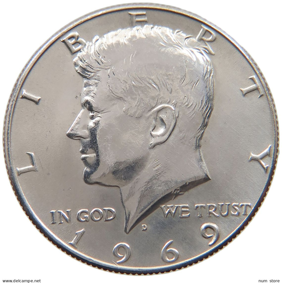 UNITED STATES OF AMERICA 1/2 DOLLAR 1969 D KENNEDY #c081 0609 - 1964-…: Kennedy