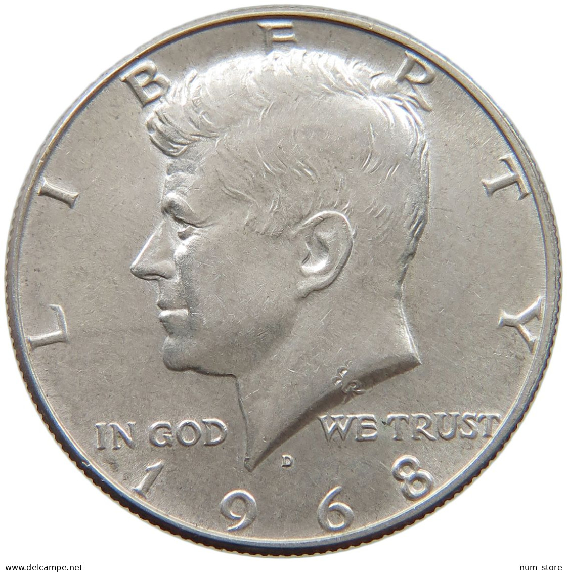 UNITED STATES OF AMERICA 1/2 DOLLAR 1968 D KENNEDY #a082 0075 - 1964-…: Kennedy