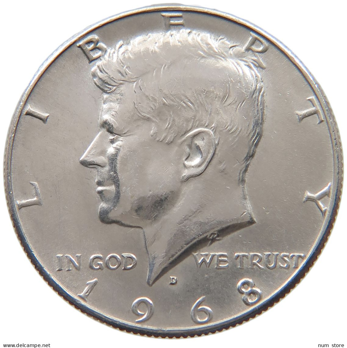 UNITED STATES OF AMERICA 1/2 DOLLAR 1968 D KENNEDY #c081 0613 - 1964-…: Kennedy