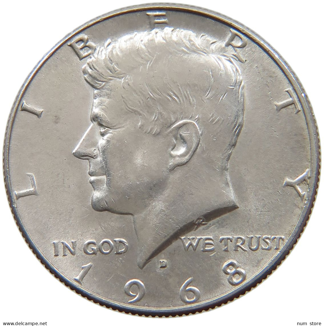 UNITED STATES OF AMERICA 1/2 DOLLAR 1968 D KENNEDY #a082 0071 - 1964-…: Kennedy